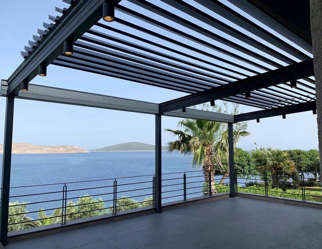 Bioclimatic Alüminyum Katlanır Çatı Sistemleri 47 rolling roof hareketli tavan acilir sistem 2