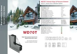 WD70T-Isoliertes Tür- und Fenstersystem skaliert