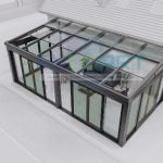 Sistema automatico per soffitto in vetro + vetro alzante scorrevole EncoArt