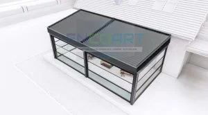 EncoArt Bioclimatic + Automatic Glass Gijotine System