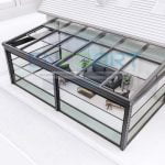 Soffitto in vetro automatico EncoArt + Sistema automatico in vetro a ghigliottina
