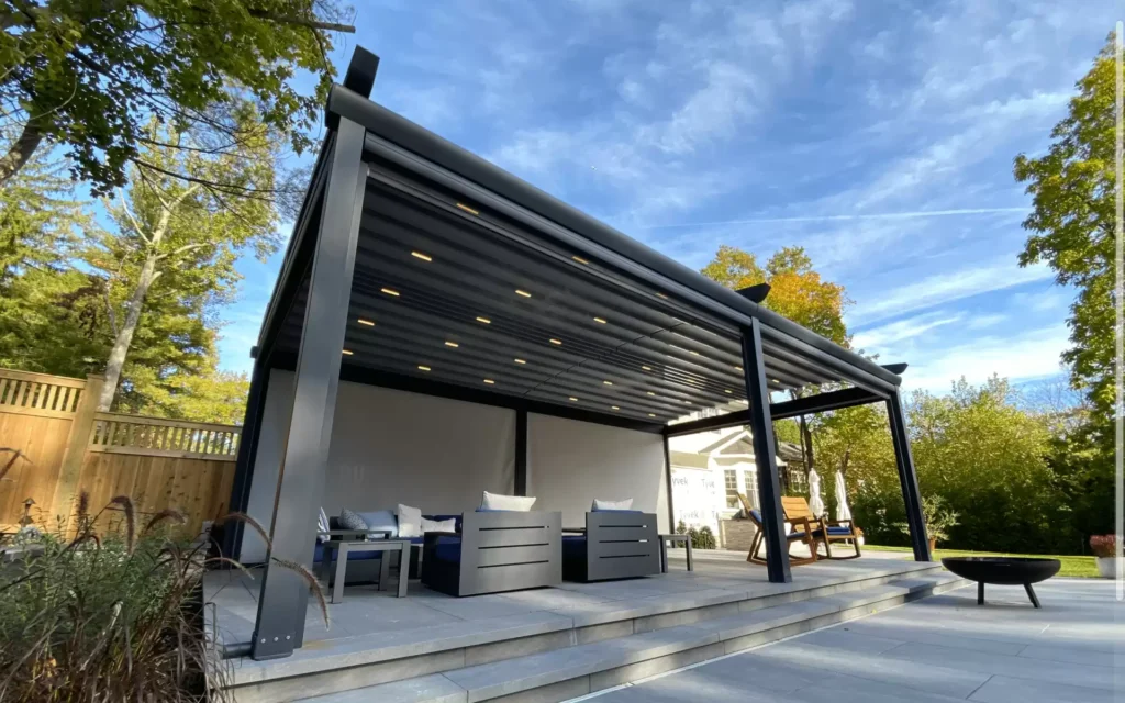 Tente İhracatında Yükselen Pazarlar 2025'te 2 Otomatik Pergola Veranda Golgelik