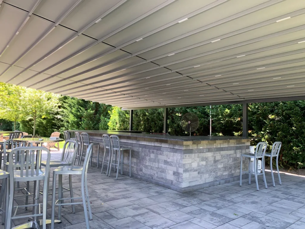 Sostenibilidad en sistemas de toldos y pérgolas 2 Sistemas de pérgolas retráctiles Sistema de techo de pérgola automático 11