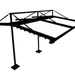 pérgola colgante doble