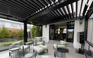 Bioclimatic Alüminyum Katlanır Çatı Sistemleri 40 Bioclimatic Pergola Veranda