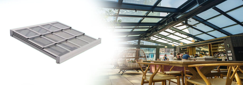 Otomatik Cam Tavan Çatı Sistemi 23 cafe restaurant hotel teras
