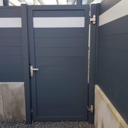 Trädgårdsfotgängarport i aluminium, modell 8