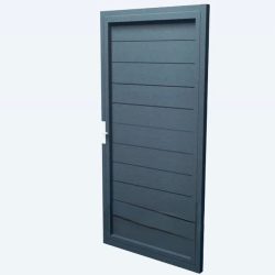 Trädgårdsfotgängarport i aluminium, modell 1