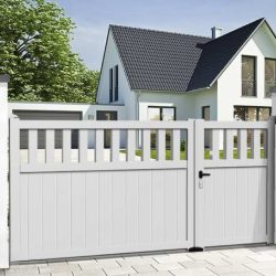 Müasir Alüminium Bağçanın Giriş Qapısı Modeli Dortmund
