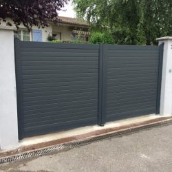 Müasir Alüminium Bağça Giriş Qapısı Modelləri 9