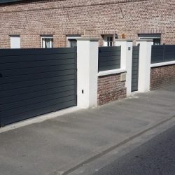 Müasir Alüminium Bağça Giriş Qapısı Modelləri 8