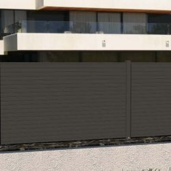 Vanligt panel aluminium trädgårdsstaket exempel