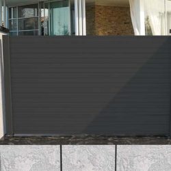Vanlig panel 2 aluminium trädgårdsstaket exempel