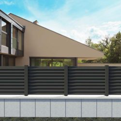 Intermittent kulvert typ 2 aluminium trädgårdsstaket exempel