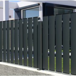 Intermittent solskyddsprofil Typ av aluminium Trädgårdsstaket Exempel