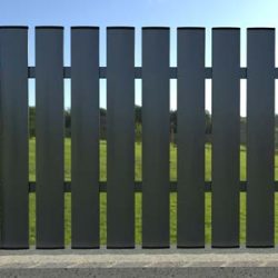 Intermittent solskydd typ aluminium trädgårdsstaket exempel
