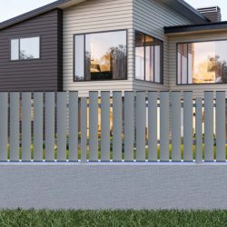 Intermittent solskydd typ 4 aluminium trädgårdsstaket exempel