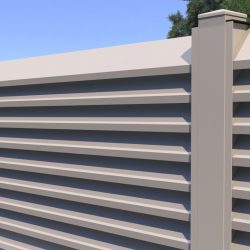 Exempel på solskydd typ aluminium trädgårdsstaket