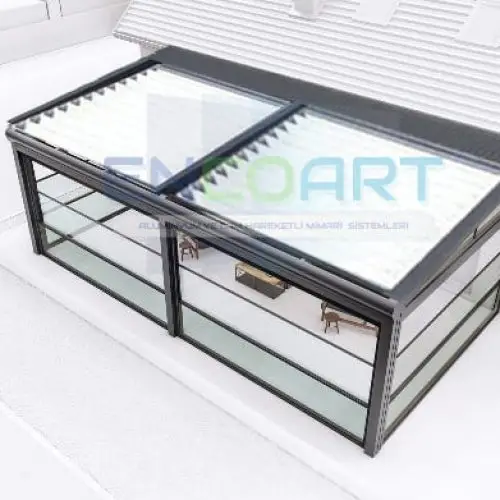 Pergola automată EncoArt + Sistem automat de sticlă cu ghilotină
